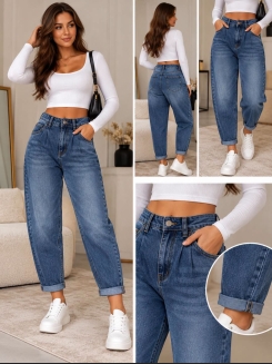 Niebieskie jeansy BAGGY